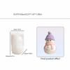 Flexible Chocolate Mold 3D Christmas Snowman Baking Mold Cute Candle Silicone Mold  DIY Making