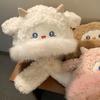Cute Little Sheep Plush Hat Women's Autumn and Winter New Hat Scarf Integrated Thickened Cold Protection