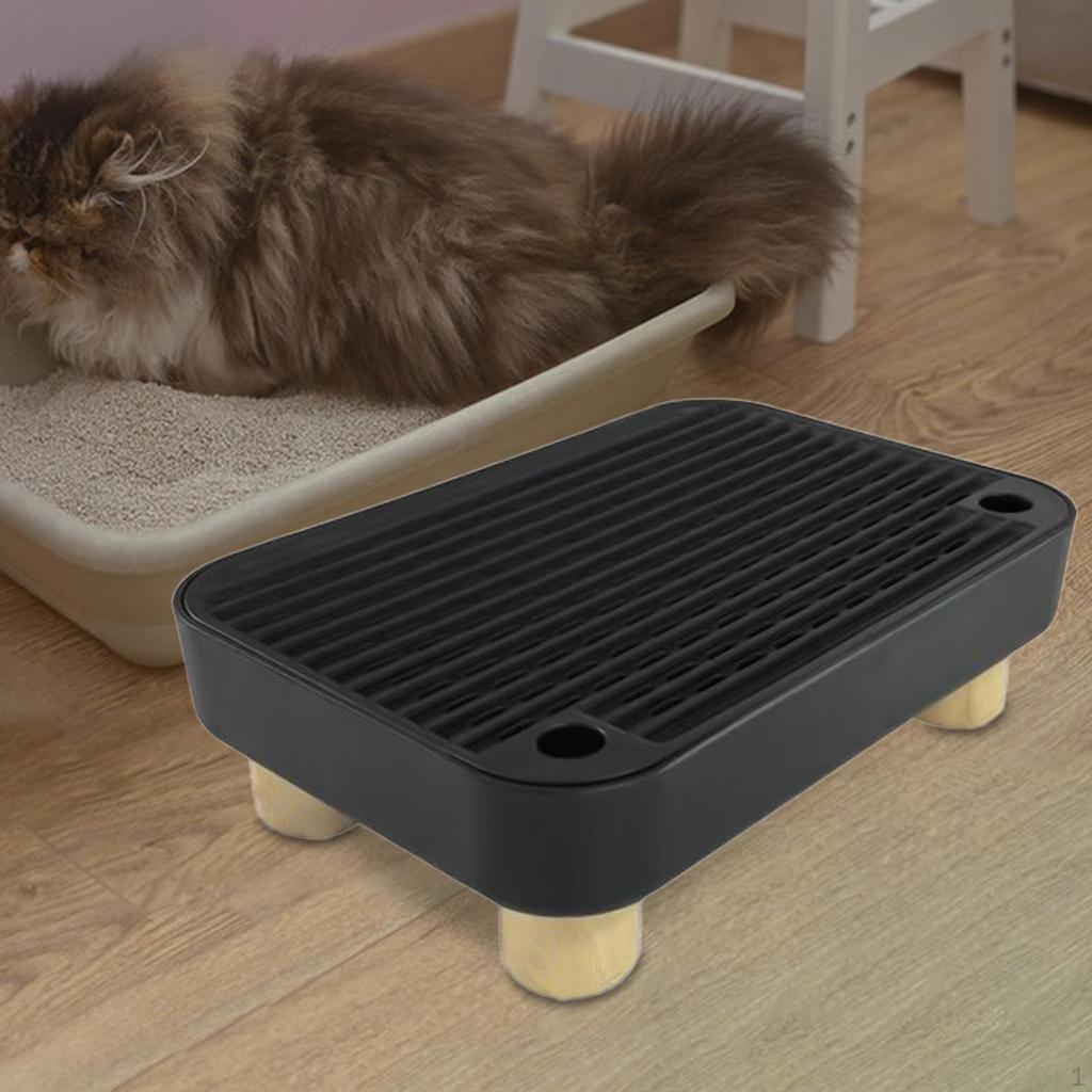 Stufen Katzenstreumatte Leicht zu Reinigen mit Funktion für Kätzchen und Seniorenkatzen Rutschfeste Trittstufe