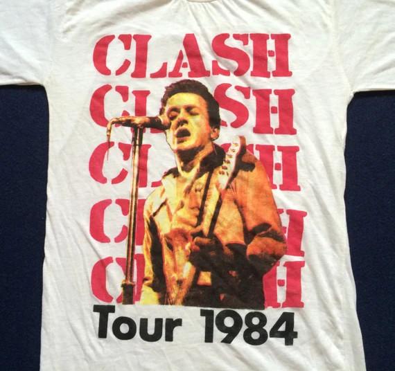 The Clash 80s 1984 Tour White Size S-5XL Gift Fan Shirt AG254 Unisex T-Shirt S