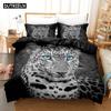 Set Biancheria da Letto 3D Il Leopardo Set Copripiumino Con Federe Letto Singolo Matrimoniale Queen King Biancheria da Letto