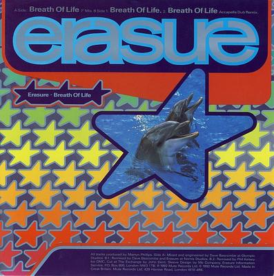 7inch Record ERASURE - Breath Of Life MUTE142 Mute 1992 UK Dance & Electronica Used