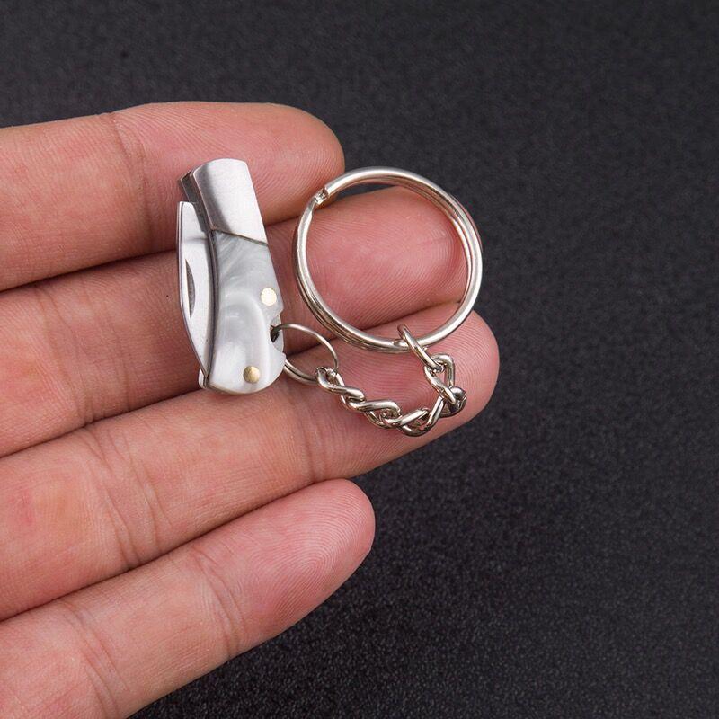 Swayboo Portable Small Blade Portable Keychain Folding Pocket Knife Mini EDC 5CR13 Steel Unboxing Knife Pendant Gift