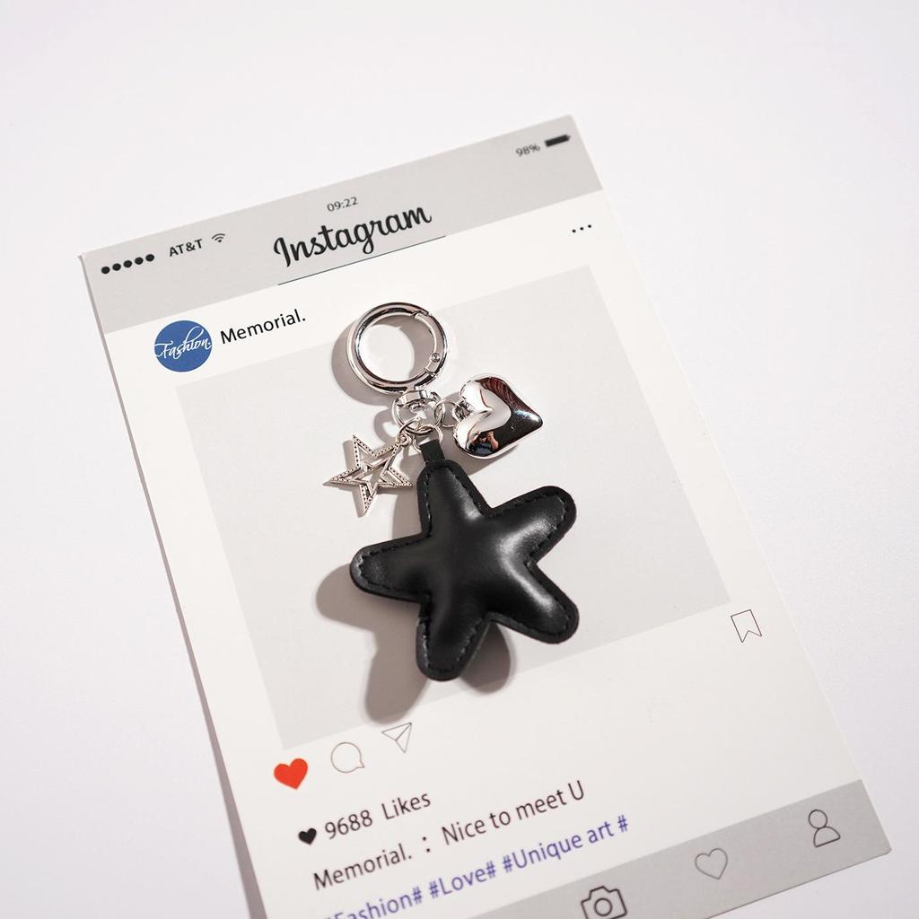 Cute Cartoon Star Keychain Pendant - Perfect Bag or Car Ornament, Small Gift Accessory
