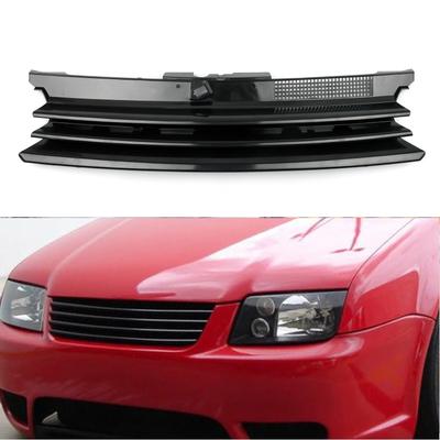 Front Bumper Sport Mesh Badgeless Hood Grill For VW Golf MK4 99-06 Black