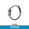 MAG Digital Watch, Solar Powered, Dual Power, Waterproof, Urethane Strap, Small Size, Suitable for Children, MW-551A, Silver