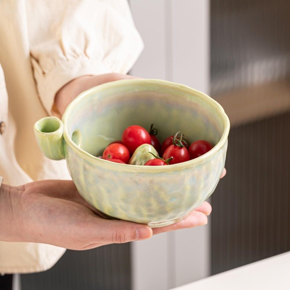Lavatrice Automatica a Vortice in Ceramica per Frutti di Bosco Grande Capacità Rotante Autonomamente Pulitore per Frutta Alimentazione Sana
