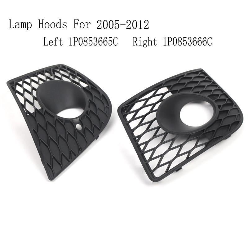 Well-Front Bumper Fog Light Cover Grille Lamp Hoods For Seat Leon Cupra 2005-2012