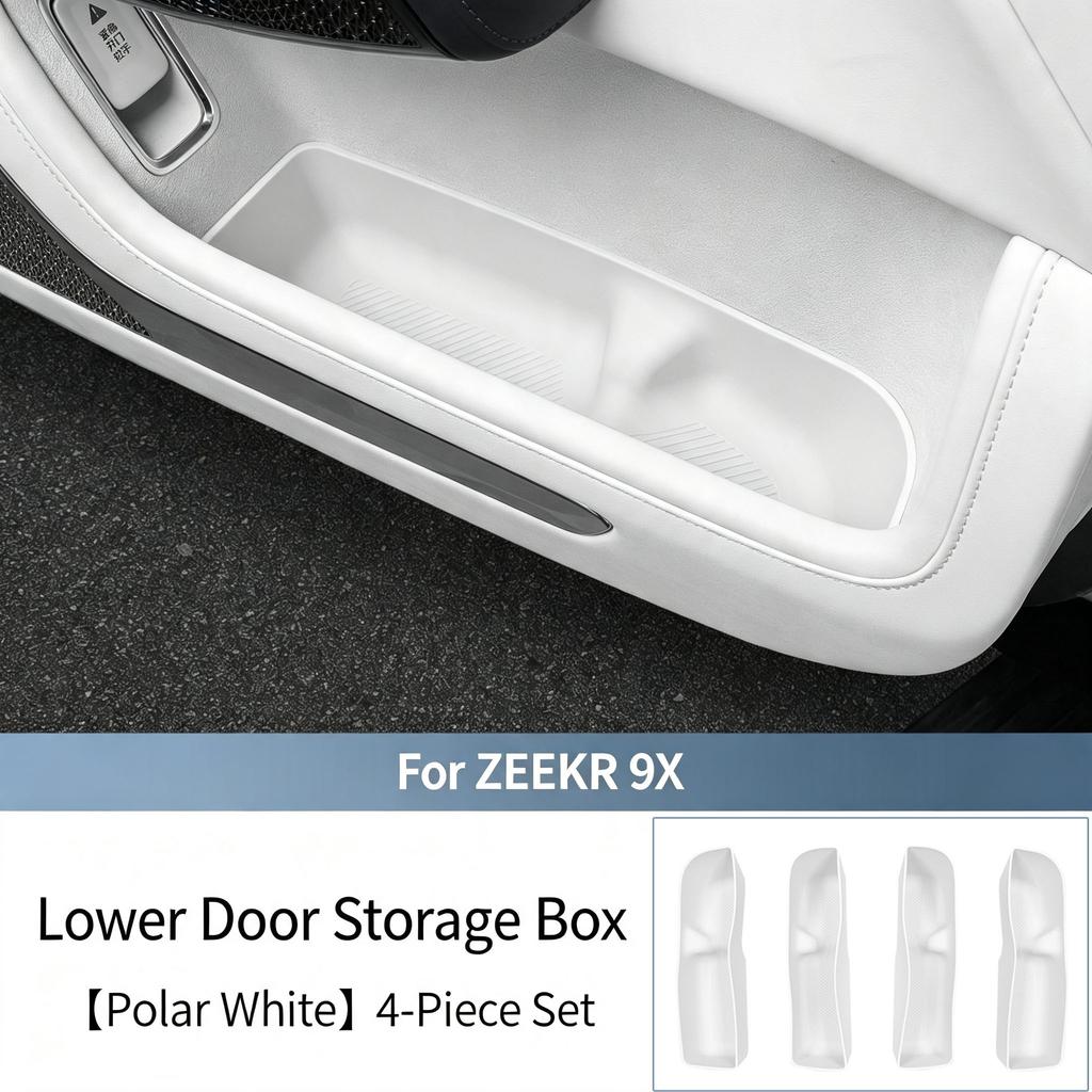 For ZEEKR 9X Car Door Storage Compartment, Door Slot, Interior Trim Accessories, Vehicle Silicone Fittings