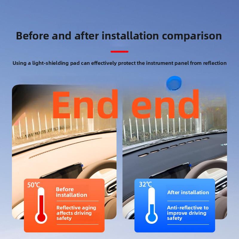 Fit For Geely EX2 Dashboard Sunshade Pad Heat Insulation Anti Glare Mat Car Interior Modification Accessories