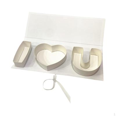 Boîte cadeau vide en carton pour la fête des mères, décoration pour la Saint-Valentin
