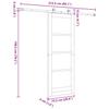 ORKDAL Sliding Door Natural 73.5 x 198.5 cm