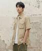 AGOD Utility Pocket Nylon Shirt [Beige]