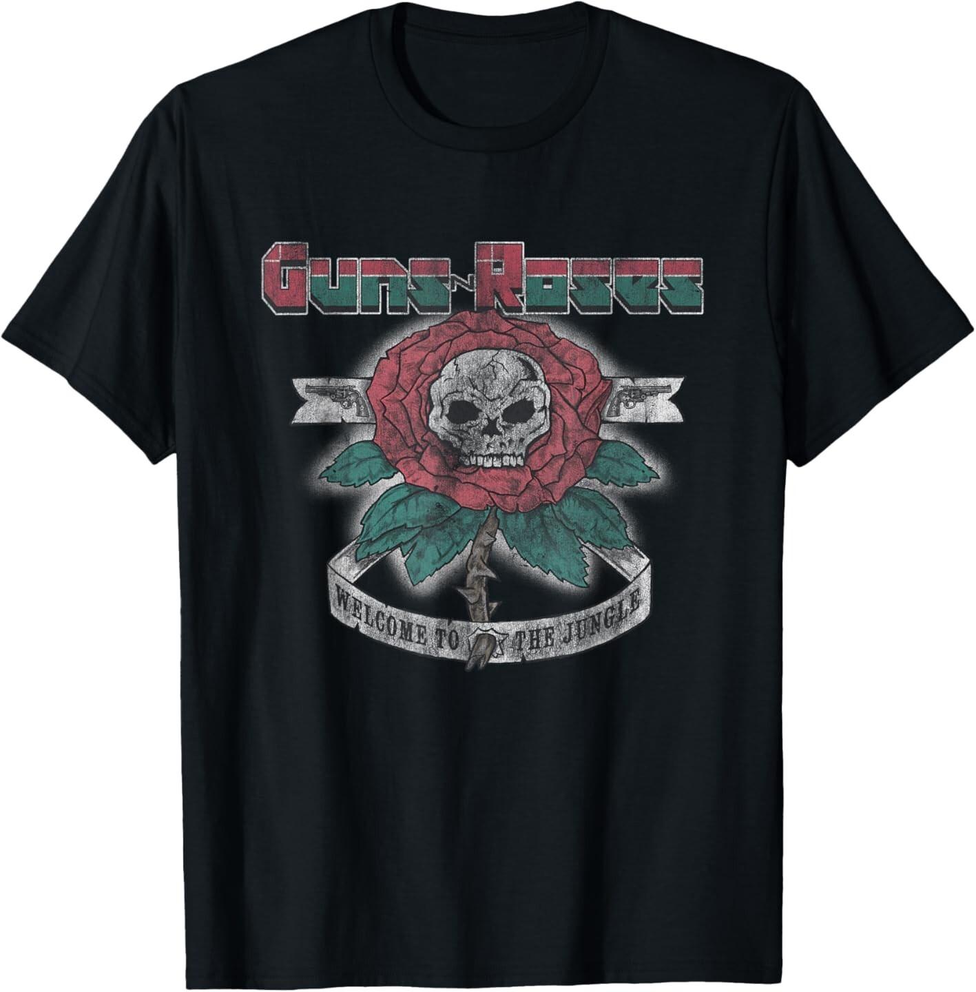 Guns N Roses Official 1987 Welcome To The Jungle T-Shirt Mens Womens Tees Top XL