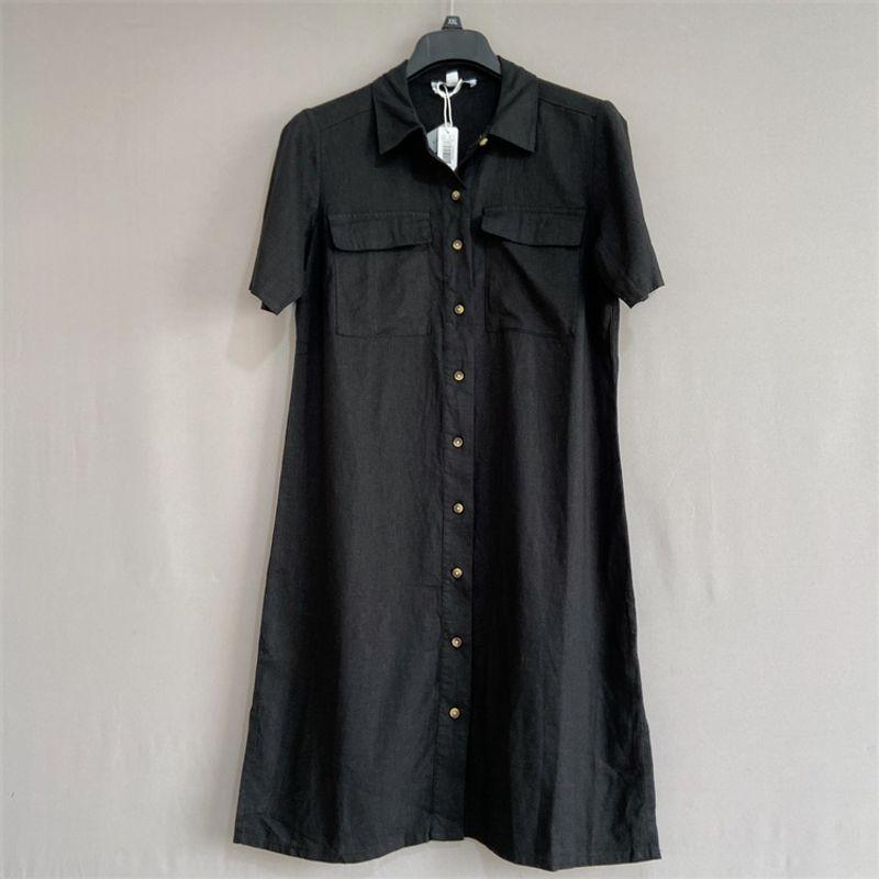 Australian Single Suz * Spring Summer Plus Size Women's Clothes Long Linen Shirt Dress Linen Shirt Dress