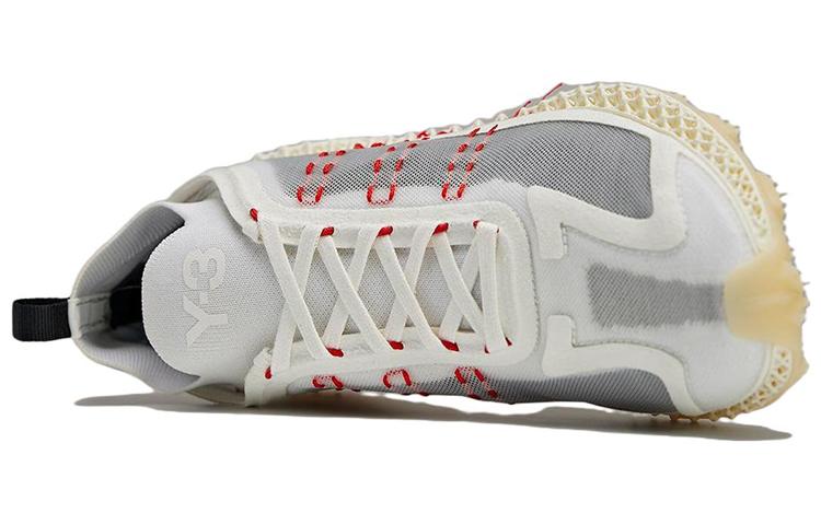 Men's Sneakers Adidas Y-3 Runner Halo 4D Core White Red Core White/Red/Bright Cyan