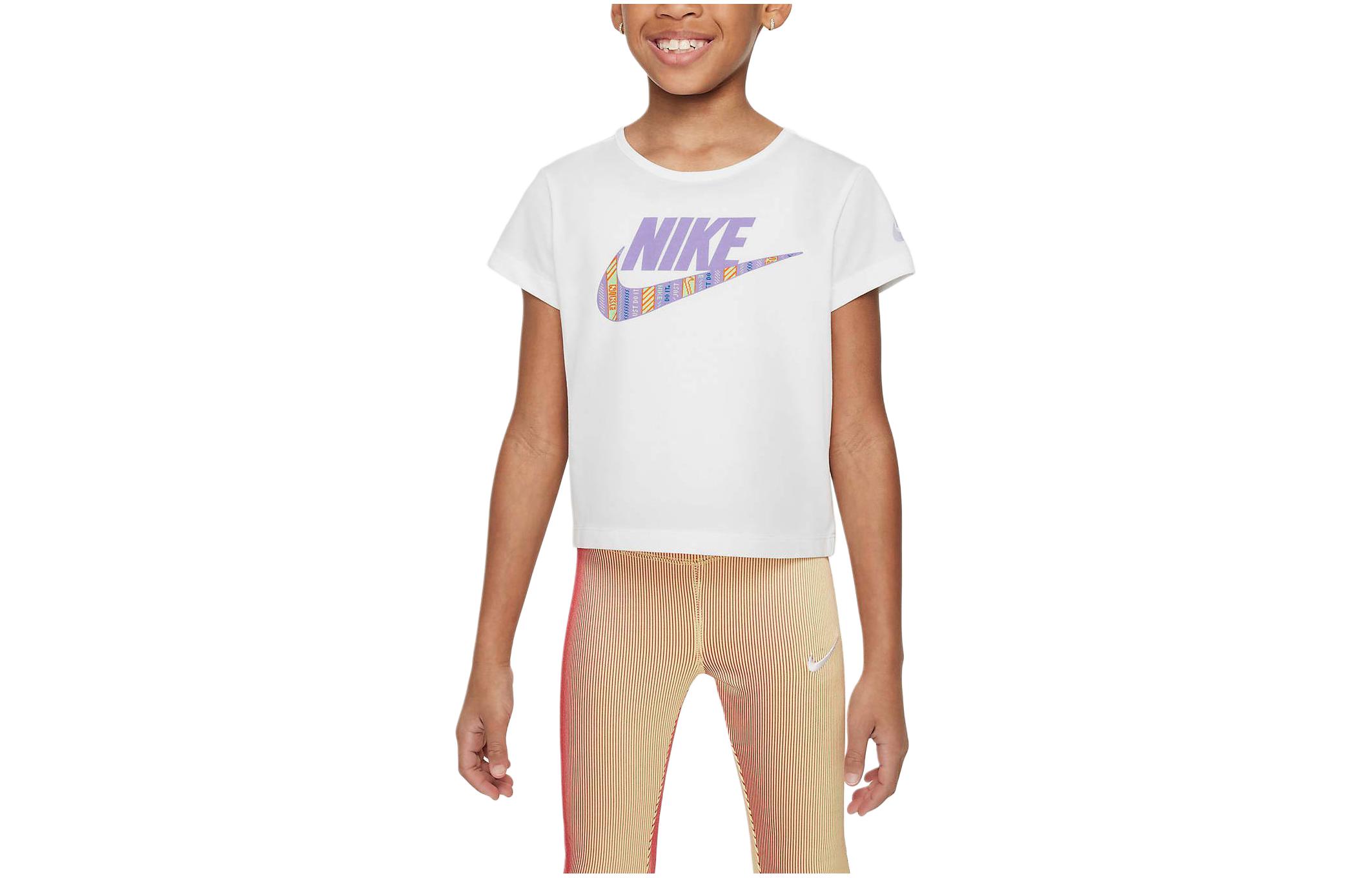 Nike Happy Camper T Shirt White Kids  HM4578-100 5