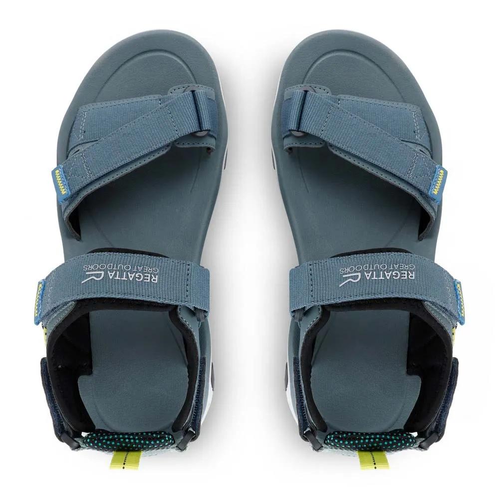Regatta Blaze sandals breathable adjustable straps Grey/Lime
