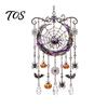 Handcrafted Spooky Home Accents Halloween Acrylic Wind Chime Pendant, Crystal Suncatcher Hanging Ornaments, Decorative Unique Seasonal Ornaments