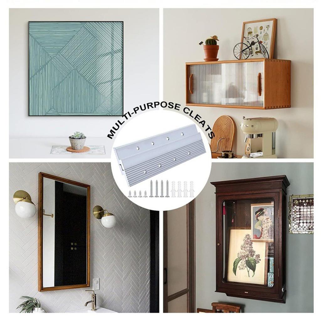 Französische Leiste Bilderaufhänger Metall Montagehalterung Hängende Bilderleisten Aluminium Z-Hänger für Fotorahmen Langlebig