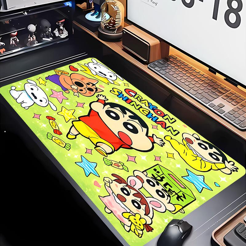 Crayon Shin-chan Theme Premium Non-slip Mouse Pad with Stitched Edges,Durable Rubber Material,for Desktop & Gaming Great Gifts