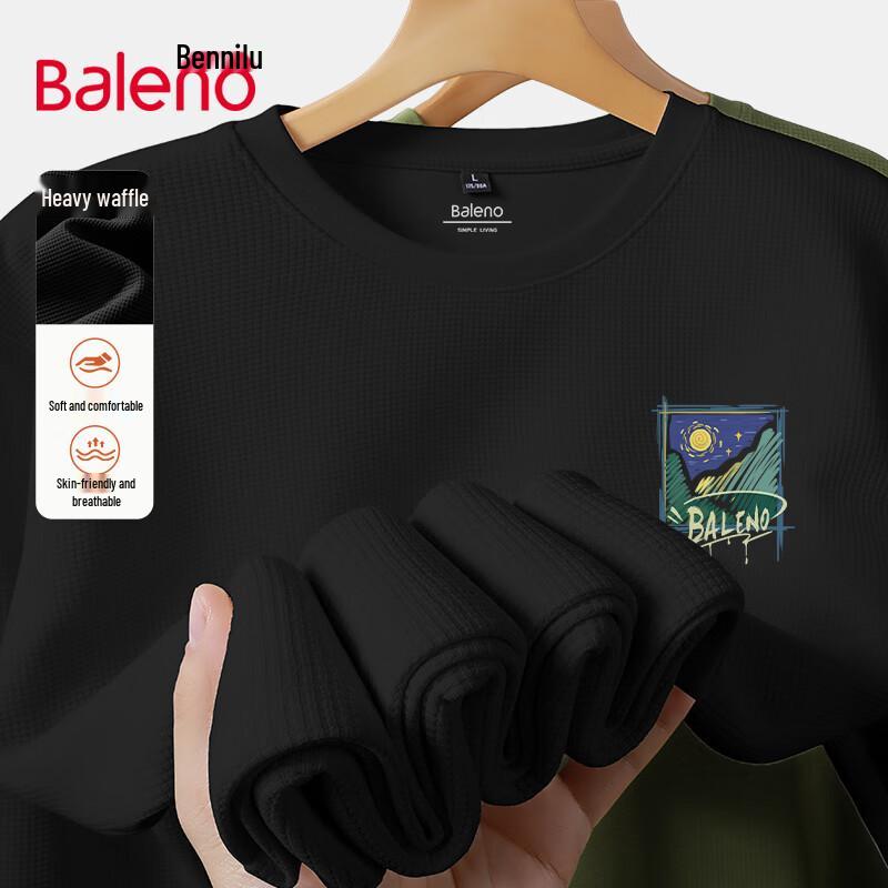 Baleno Men s Waffle Knit Long Sleeve T-Shirt L