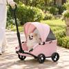 Small Pet Prams Spacious Foldable Ventilated for Outdoor Walks, Shopping Trips, Errands