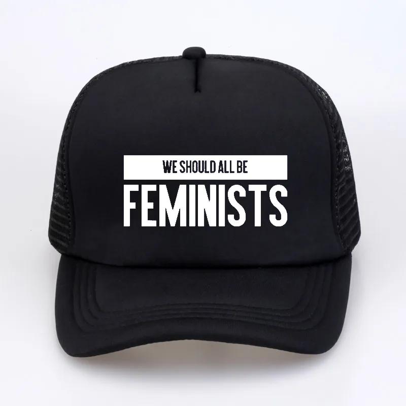 

We Should All Be Feminists baseball cap fashion Summer cool Mesh trucker caps adjustable print snapback hat