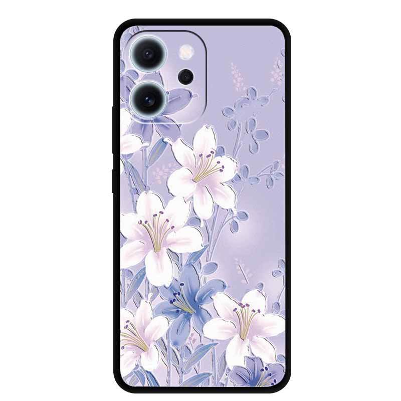 3D Flowers Emboss Fundas For OPPO Reno 15F 5G Case Soft Silicone Phone Cases For OPPO Reno 15F Back Covers Shell Coque 6.57"