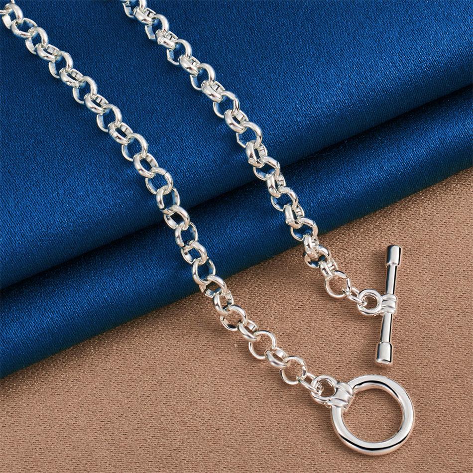 Charm 925 Sterling Silver Exquisite High Heels/Bag Pendant Necklace Women's Fashion Party Wedding Gift Jewelry
