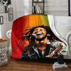 Bob Marley Blanket Comfortable Great for Picnics Office Chair Bedding for All Seasons Digital Print Perfect Gift for Relatives and Friends