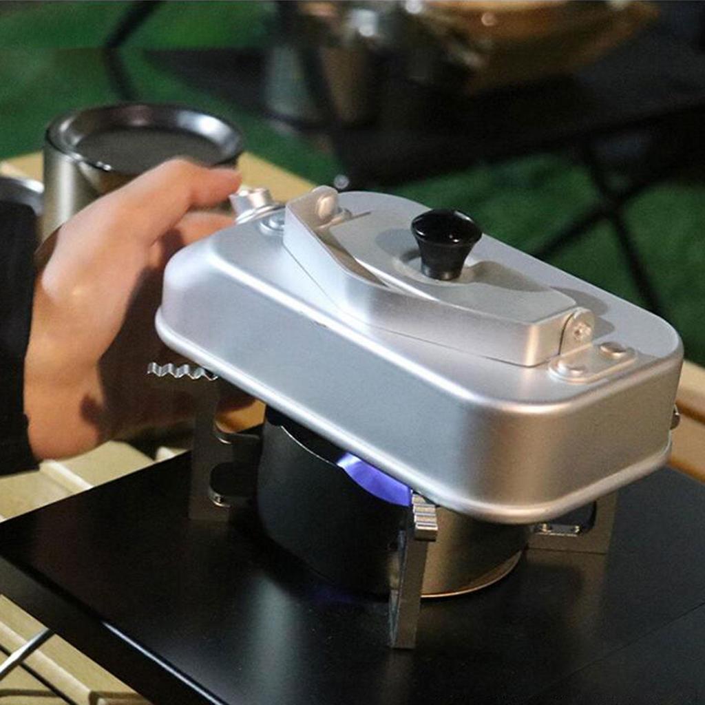 Camping Water Kettle Aluminum Alloy with Handle Storage Bag Coffee Pot Teapot for