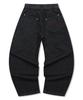 XTONZ Xp297 Pure Curved Wide Denim Pants (Black)