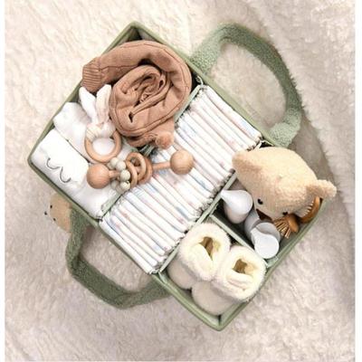 Felt Baby Diaper Caddy Organizer Bag Baby Diaper Bag Baby Shower Gift Nursery Storage Basket