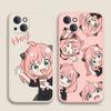 Anime SPY FAMILY Couple Silicone Phone Cases for iPhone 15 13 14 12 11 Pro Max Mini X XR XS 7 8 Plus SE Anya Forger Covers Bags