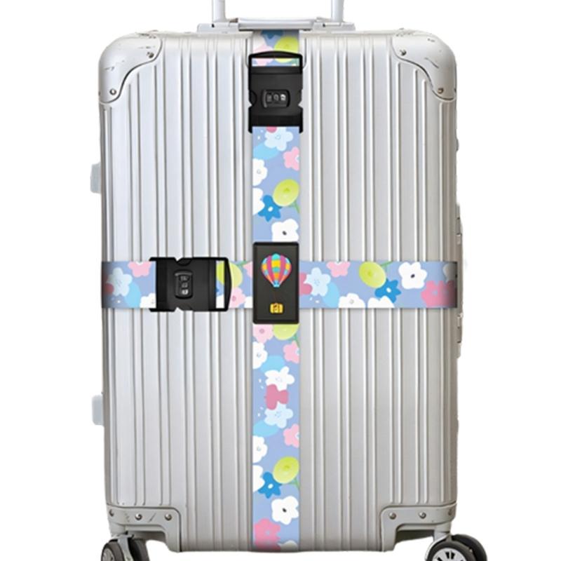 

Printed Luggage Tie Down Straps with Password Lock Protect Your Valuables During Travel