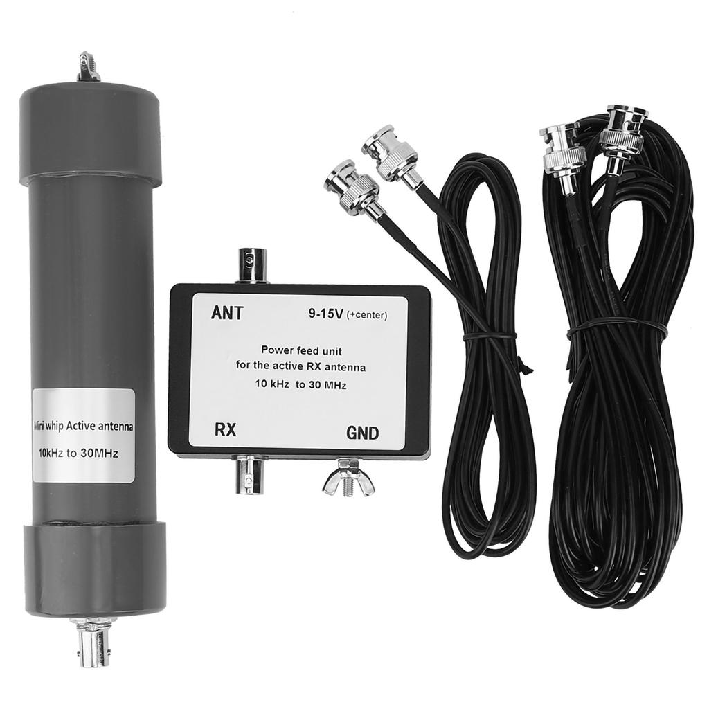 10 KHz ? 30 MHz Mini Whip Active Antenna with Portable Cable for Radio Communication
