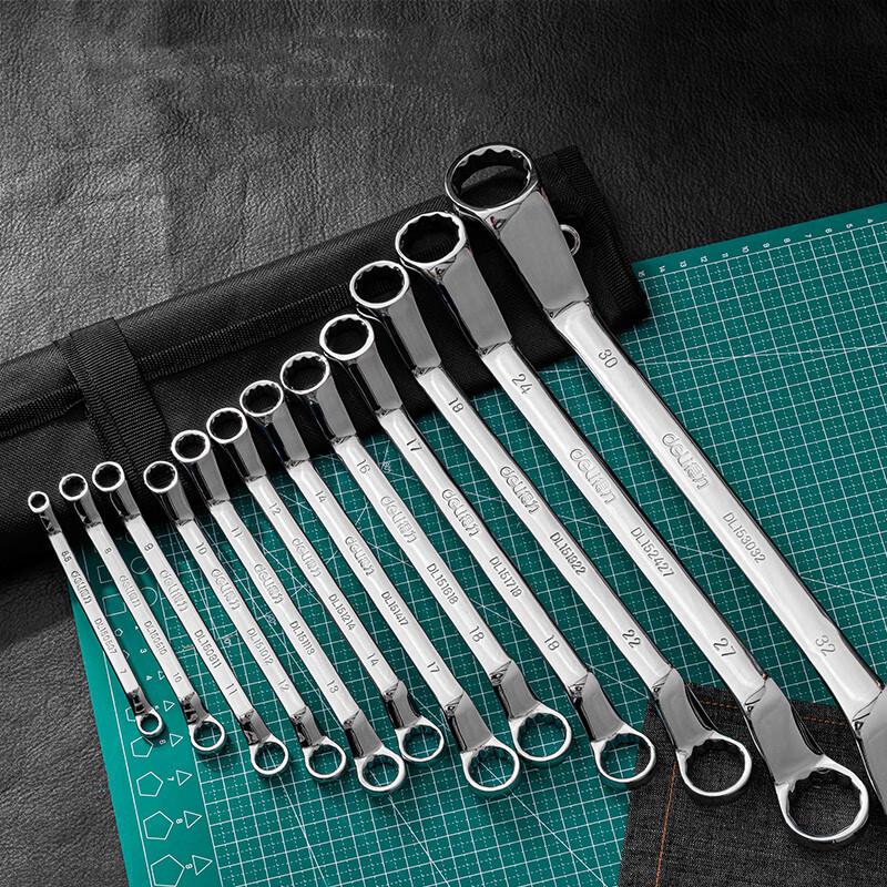 Deli 12-Piece Double-End Combination Wrench Set Assorted Sizes