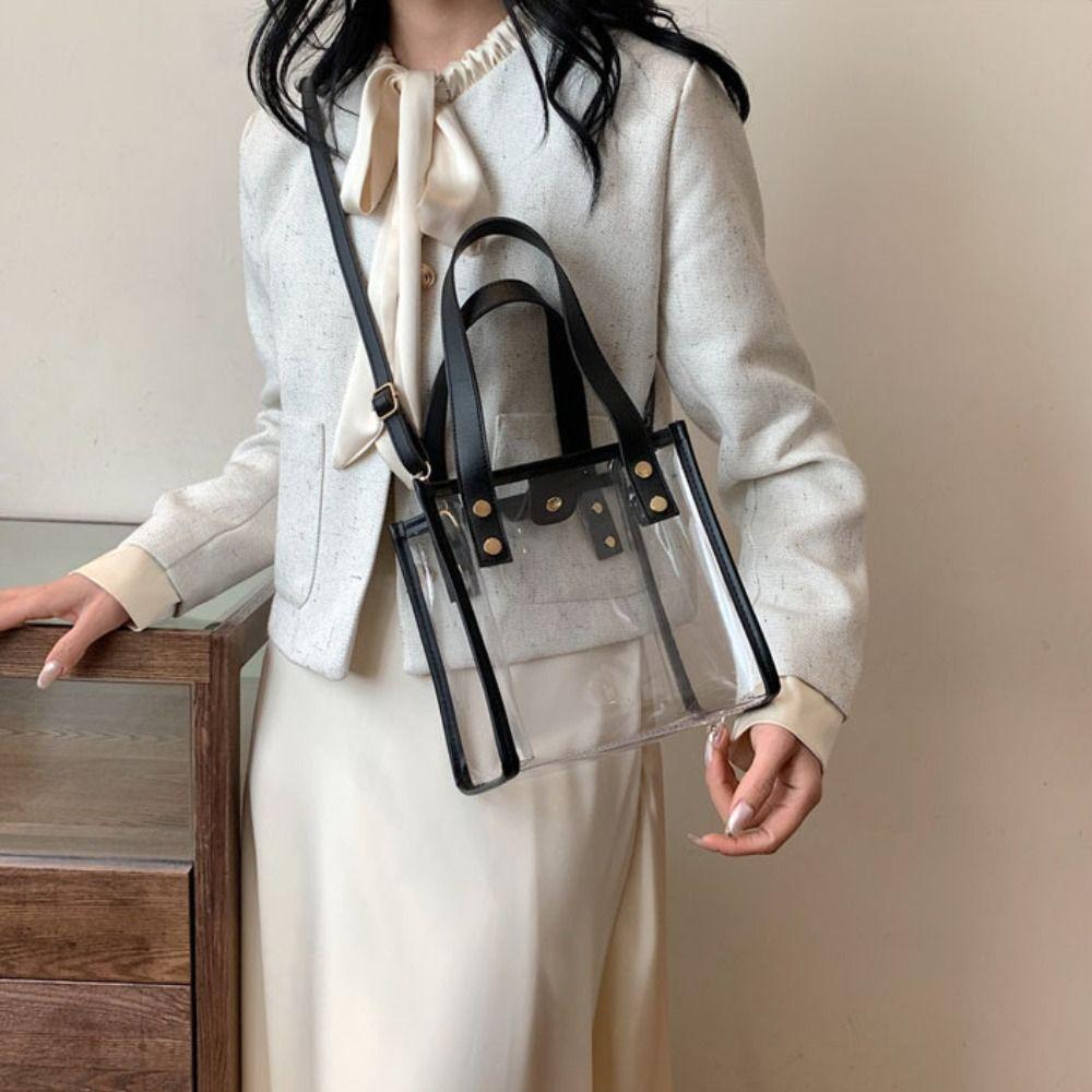 Storage Bag Women Handbag Summer Crossbody Bag PVC Transparent Bag The Water-Sprinkling Festival