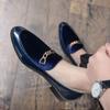 Fashion Luxury Design Suede Men's Loafers Black Blue Red Casual Dress Shoes For Nightclub Party Monk Strap Men Shoes Size 38-47