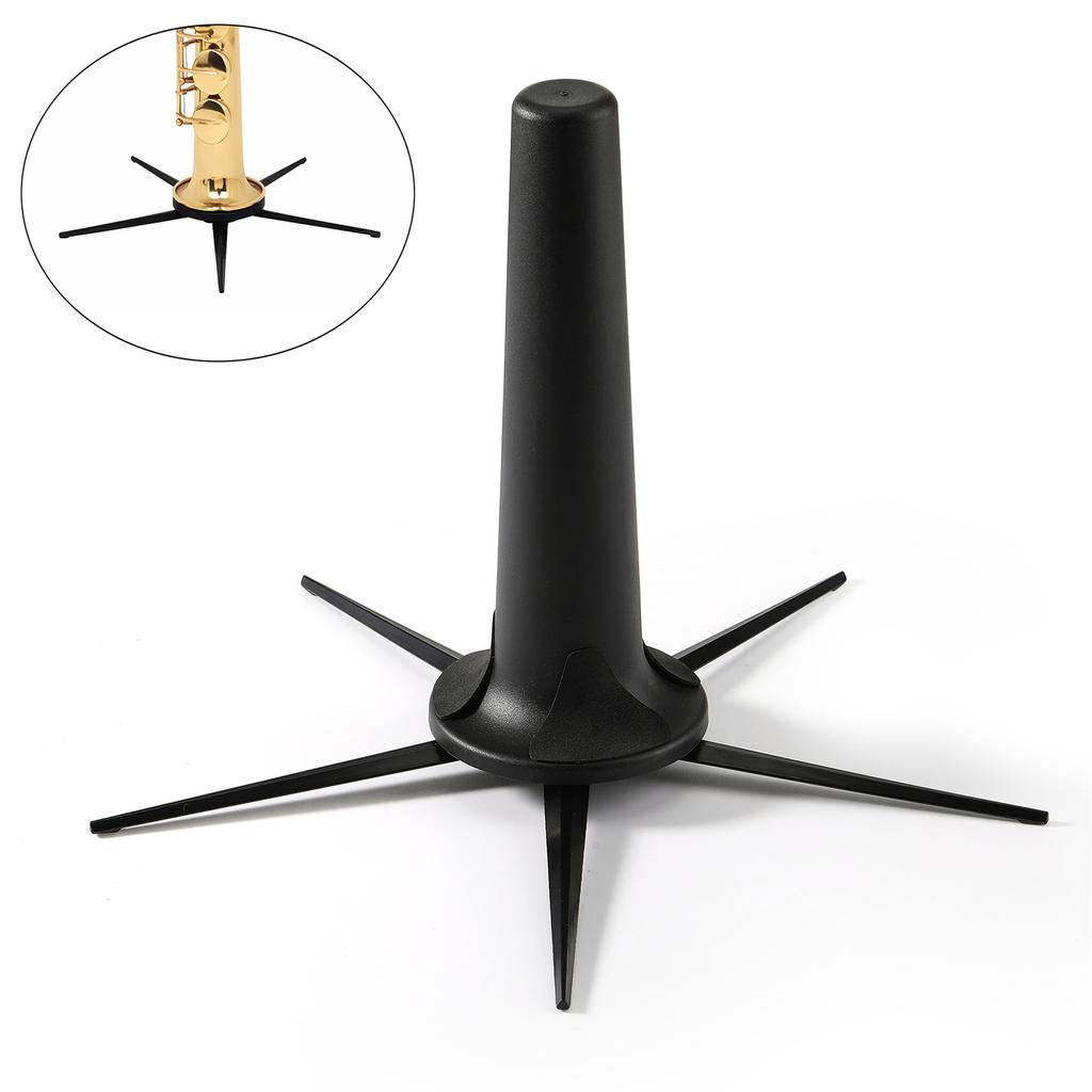 Portable Soprano Saxophone Tripod Stand Folding Support 5-Leg Stand Simple Sax Rest Rack Stable Base Light weight