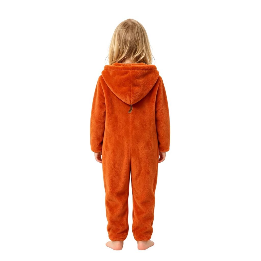 Kids Flannel Pajama Set with Halloween Print - Cozy Loungewear for Children