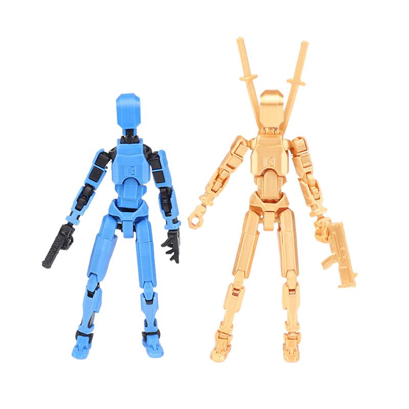 1 Set 3D Printed With Full Articulation For Stop Motion Figure Dummy Lucky 13 Robot Movable Figures Toys Robot Action Figure