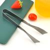 Rust-proof Serrated Ice Cube Clip 304 Stainless Steel Serving Tongs Food Tong Barbecue Clip  Bar