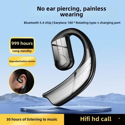 Új Fülre Akasztható Bluetooth Fülhallgatók Vezeték Nélküli Egyfülű Nyitott Üzleti Fülhallgatók Hosszú Ideig Fájdalommentesek