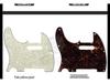 Linkshändige TL Elektrische Gitarre Schlagbrett und Rückplatten-Set