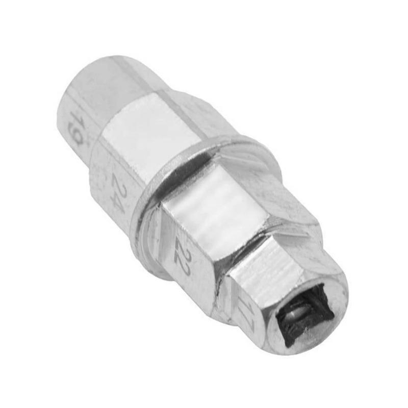 

Колеса мотоцикла Сталь Мотоцикл Передняя ось Головка-вороток Шпиндель Втулка Авто Шестигранник Ключ 17мм 19мм 22мм 24мм Головка-вороток 1PC