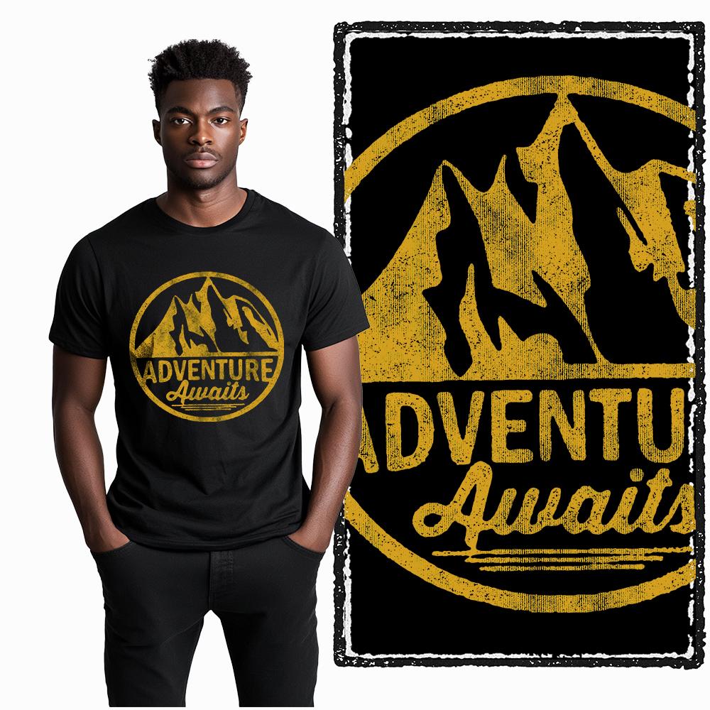 Coolmind YA002 100% Cotton 100% Cotton Short Sleeve Adventure Print Men T Shirt Exclusive Graphic Big Size Men Tshirt Cool Tees