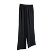 2025 Women's Plus Size High Waist Slimming Straight-Leg Floor-Length Casual Suit Pants