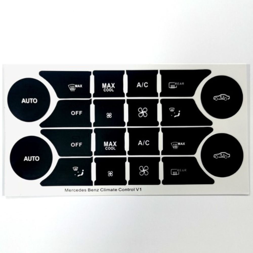 

Black Control Button Repair Sticker Fit for Mercedes Benz C-Class 2008-2014, for W204 C250 C350